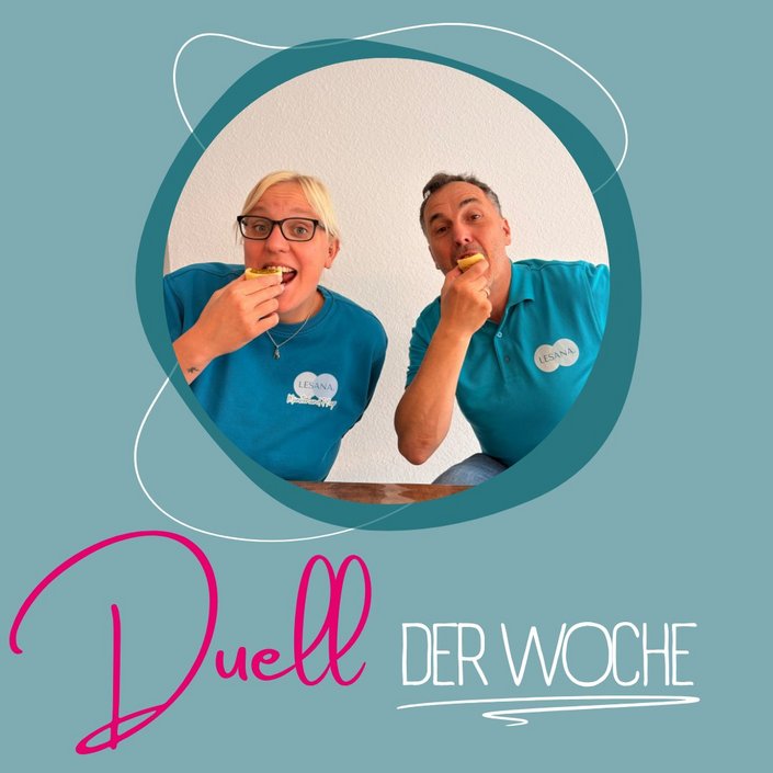 Duell der Woche: Elena VS. Uwe 🥊 Heute wird nicht diskutiert – heute werden Muffins verputzt! 🧁😄 Wer von beiden schafft... Duell der Woche: Elena VS. Uwe 🥊 Heute wird nicht diskutiert – heute werden Muffins verputzt! 🧁😄 Wer von beiden schafft...
