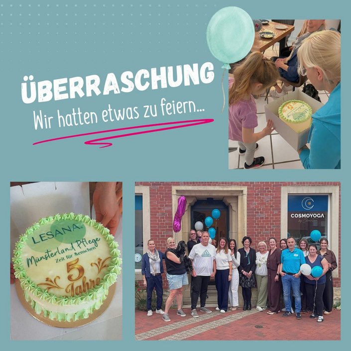 Die Torte sagt’s: LESANA ist fünf! 🎂💚 Und das wurde letzte Woche auch im Büro gefeiert. Für Nada und Frank gab es eine...